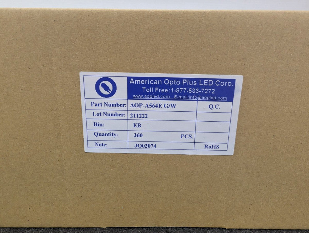 New, American Opto Plus, A564E G/W, Red 0.56 inch Digit Height - Lot of 100pcs