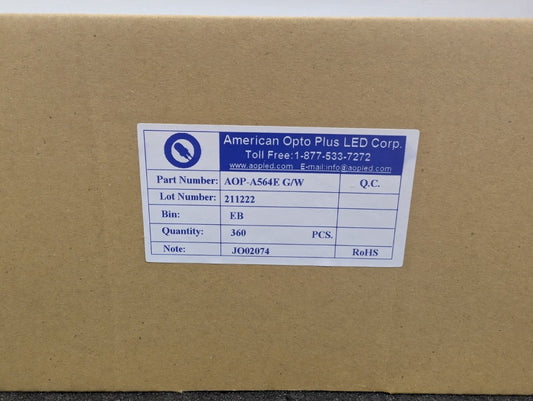 New, American Opto Plus, A564E G/W, Red 0.56 inch Digit Height - Lot of 100pcs
