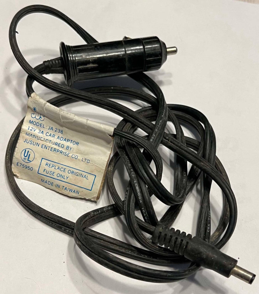 JUSUN ENTERPRISE CO JUS Model JA 238 Vehicle Car Adapter 12V 3A