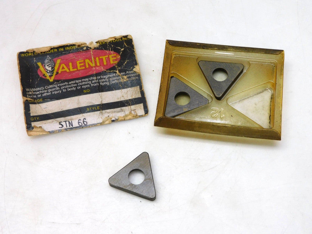 LOT OF 3 VALENITE STN66 CARBIDE INSERT