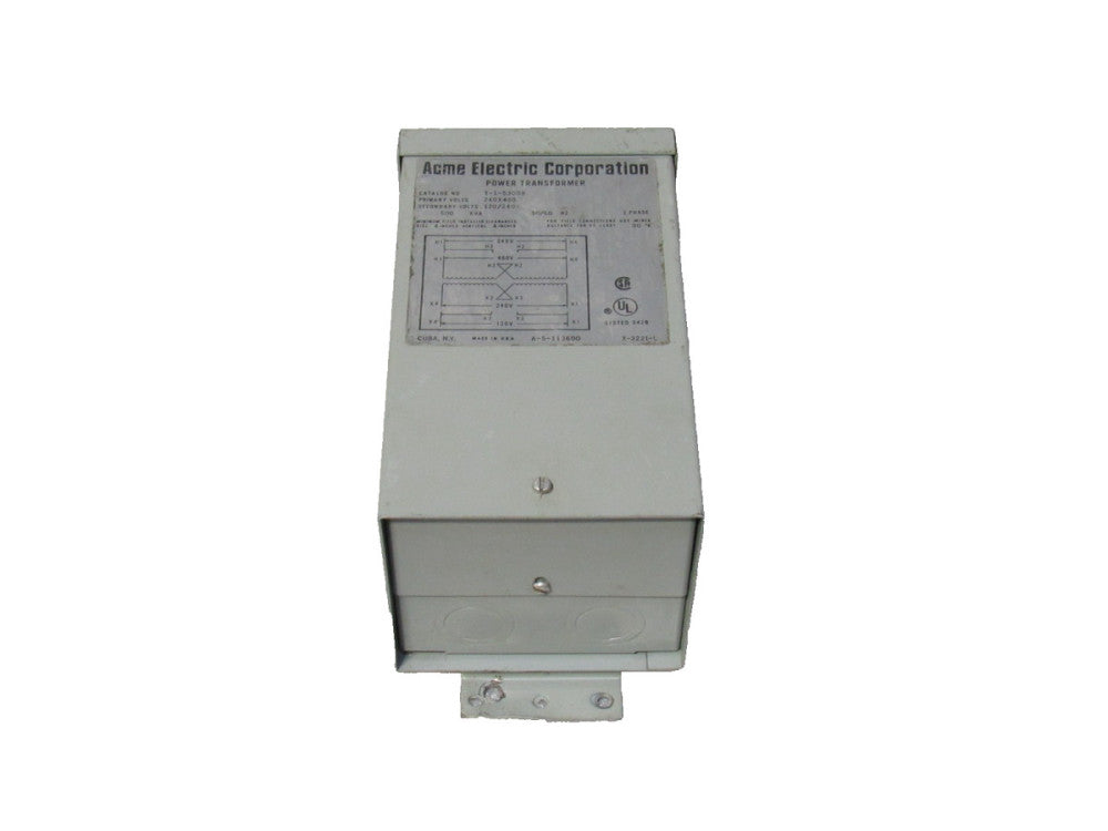 Acme Transformer T-1-53008 .500Kva 1Ph 120/240V Sec 240X480V Pri