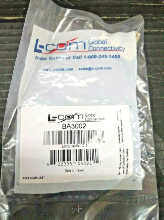 New, L-Com, BA3002, ADAPTOR BNC M / TNC F RA