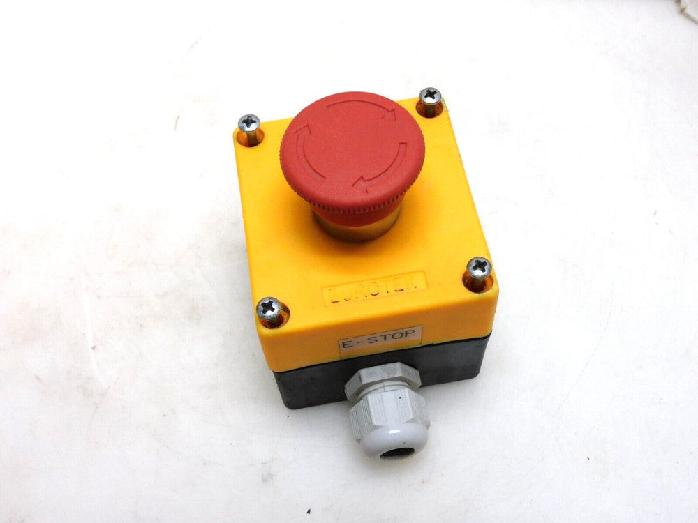 EUROTEK E-STOP EMERGENGY STOP  BUTTON ENCLOSURE STATION W/ HUYU HUZB2-BE102