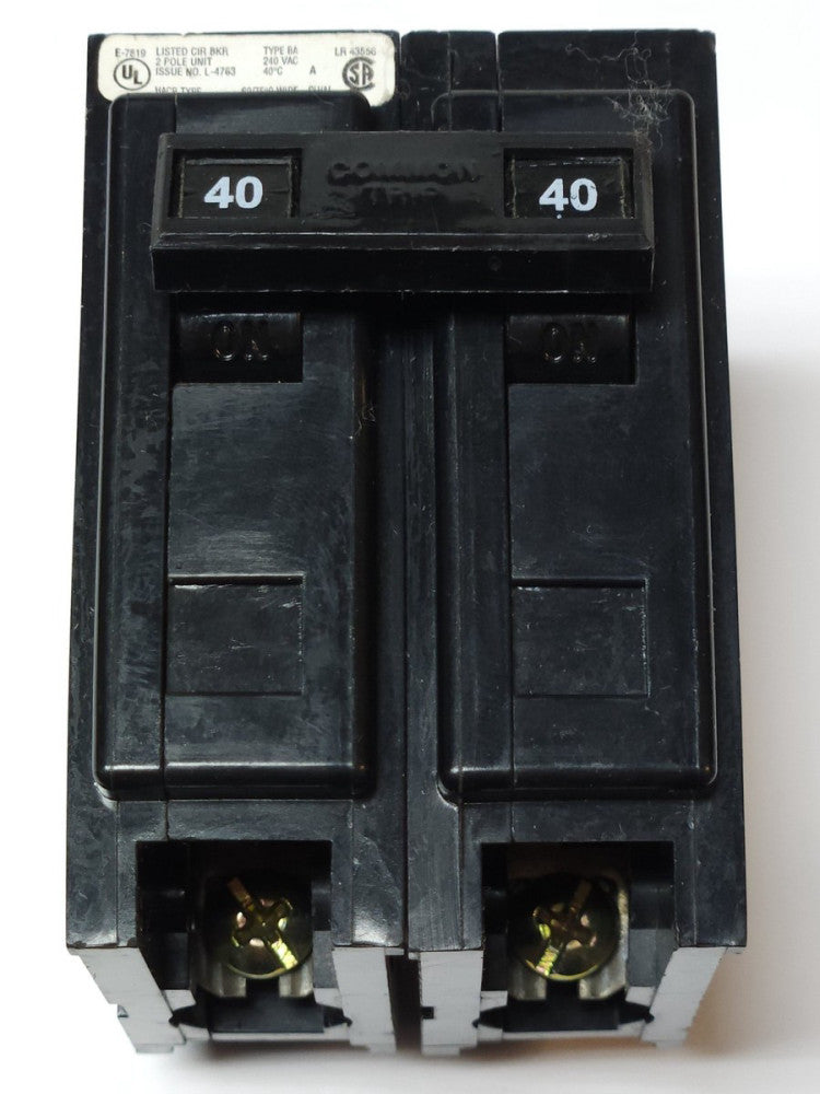 CUTLER HAMMER WESTINGHOUSE Type BA BAB2040HT 2 POLE 20 AMP Circuit Breaker