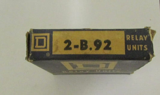Package of (2) SQUARE D B.92 Thermal Overload Relay Heater Element B 92