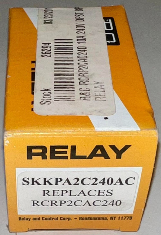 RELAY AND CONTROL CORP SKY ELECTRONICS SKKPA 2C 240AC Relay 240VAC SKKPA2C240AC