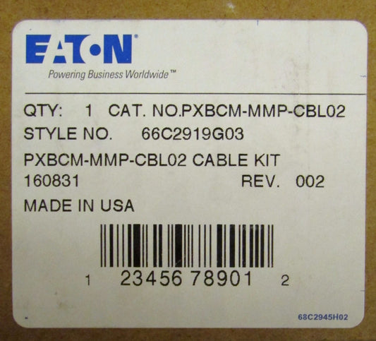 EATON CUTLER HAMMER PXBCM MMP CBL02 Meter Module Cable Extension Kit 66C2919G03