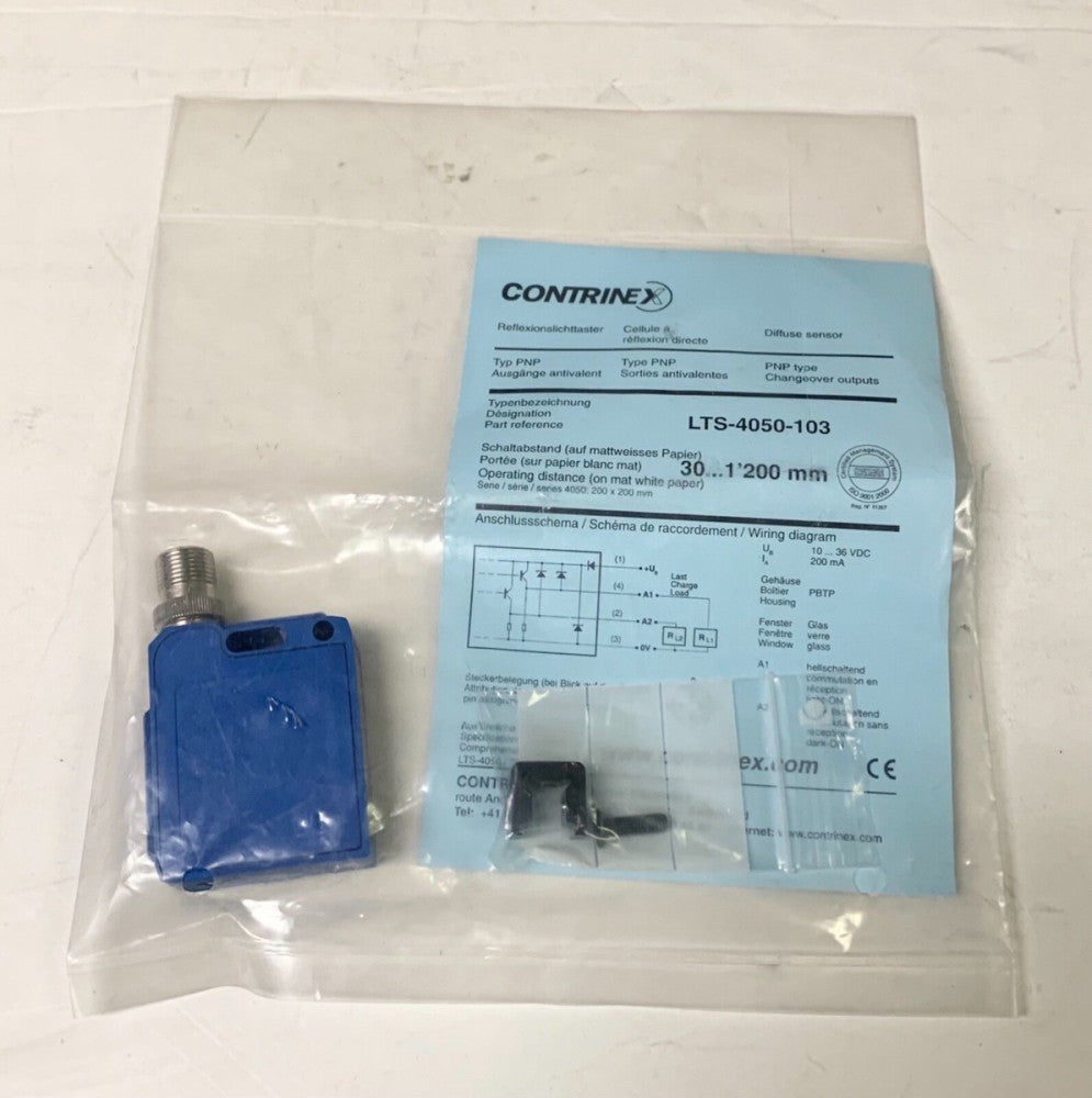 CONTRINEX LTS 4050 103 10-38 VDC Diffuse Sensor (SEALED)