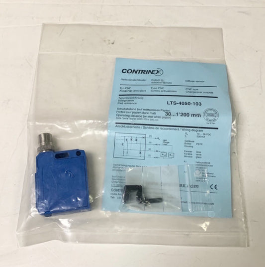 CONTRINEX LTS 4050 103 10-38 VDC Diffuse Sensor (SEALED)