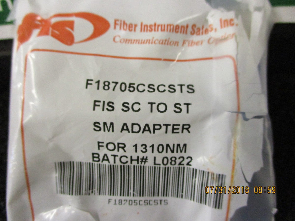 F18705CSCSTS Fiber Instrument Sales FIS SC/Male to ST/Female Adapter BRAND NEW!
