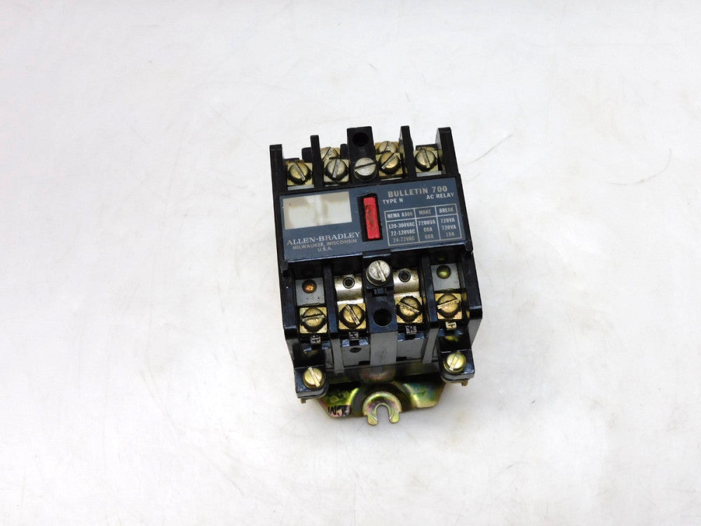 ALLEN BRADLEY 700-N400A1 SER C AC CONTROL RELAY BULLETIN 700 120V COIL