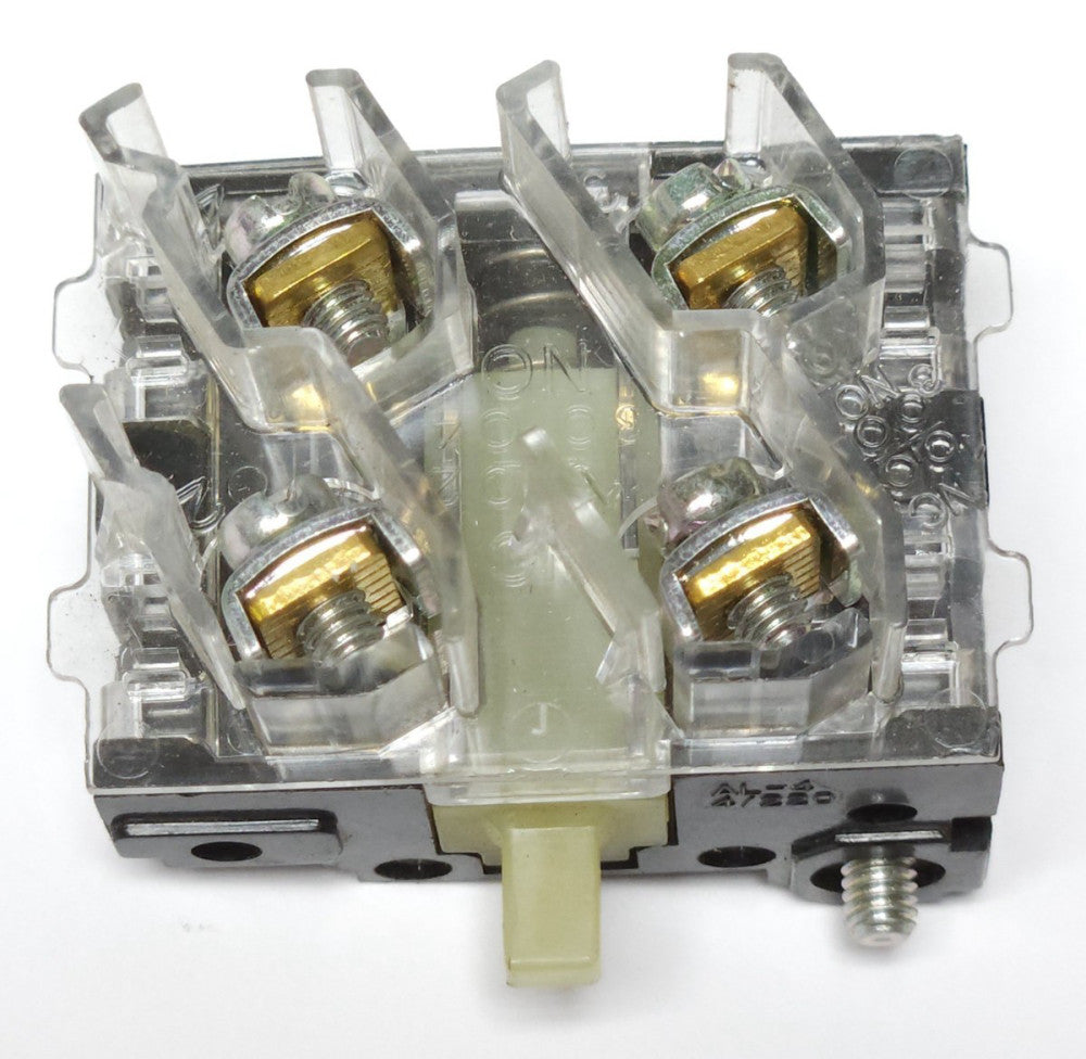 GENERAL ELECTRIC CR104PXC91 Double Circuit Pushbutton Contact Block 1 NC 1 NO CR