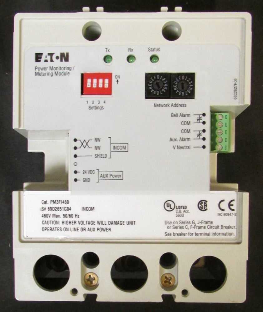 EATON CUTLER HAMMER PM3FI480 INCOM Power Monitoring Metering Module 69D2651G04