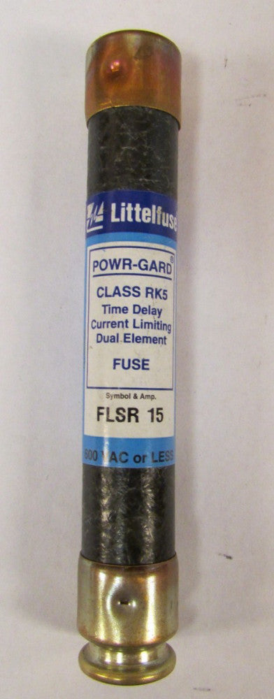LITTELFUSE Power Gard Fuse 15 Amp 600VAC  FLSR 15