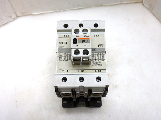 FUJI ELECTRIC SC-E4 CONTACTOR 80A 440-480V COIL W/ SZ-A20/T