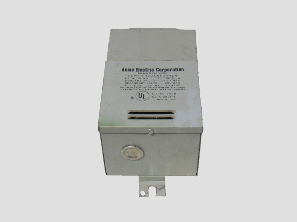 Acme Transformer T-53010-A 1Kva 1Ph 120/240V Sec 240X480V Pri