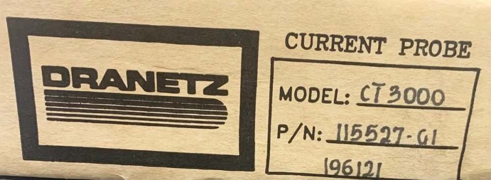 DRANETZ CT3000 115527 01 3000 AMP Hand Held Clump ON CT Current Transformer 