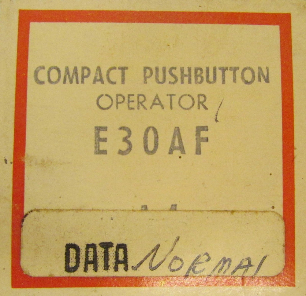 CUTLER HAMMER E30AF Compact Push Button Operator