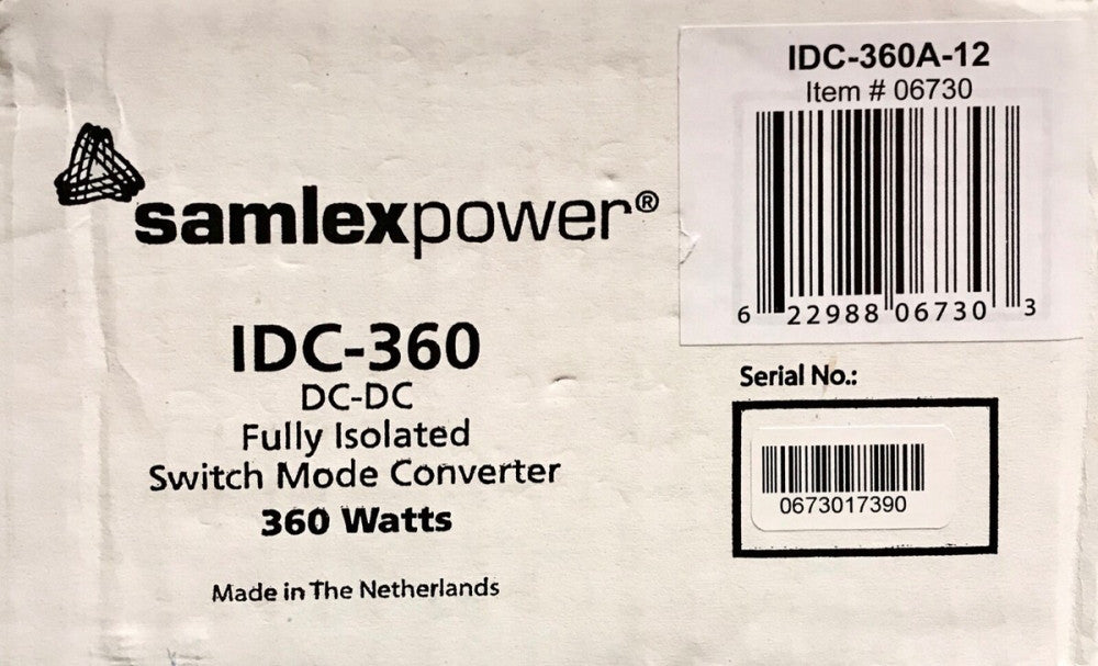 SAMLEX POWER IDC 360A 12 360 Watt DC-DC Isolated Switch Mode Converter Power