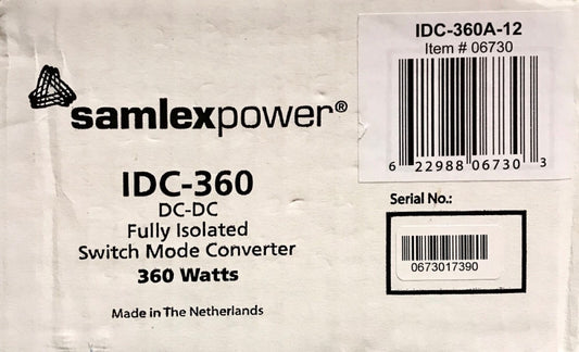 SAMLEX POWER IDC 360A 12 360 Watt DC-DC Isolated Switch Mode Converter Power
