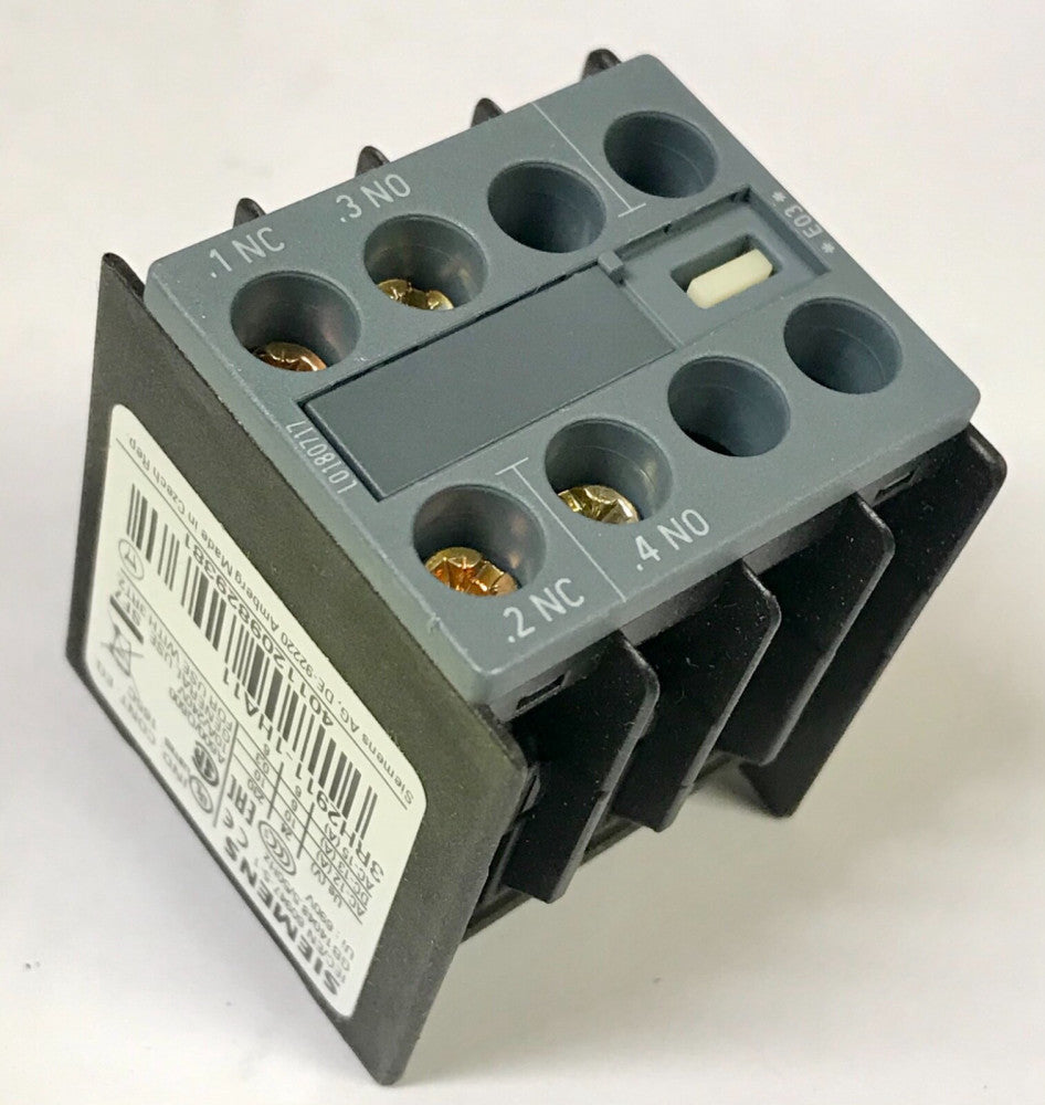 SIEMENS 3RH2911 1HA22 Top Mount Auxiliary Contact Block 2 NO 2 NC 3RH2911-1HA11