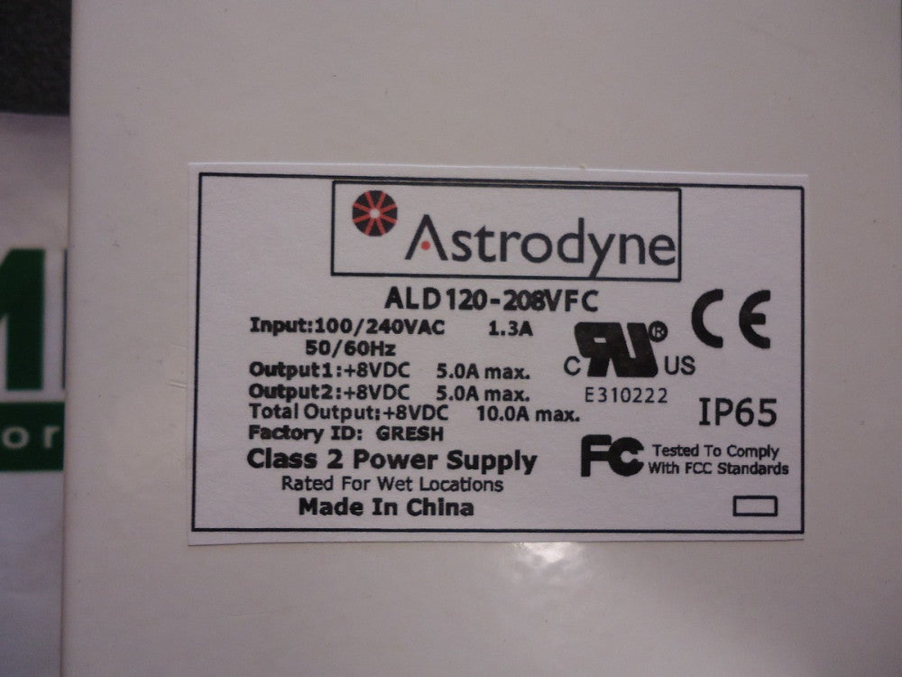 ALD120-208V-FC Astrodyne Class 2 Power Supply BRAND NEW!