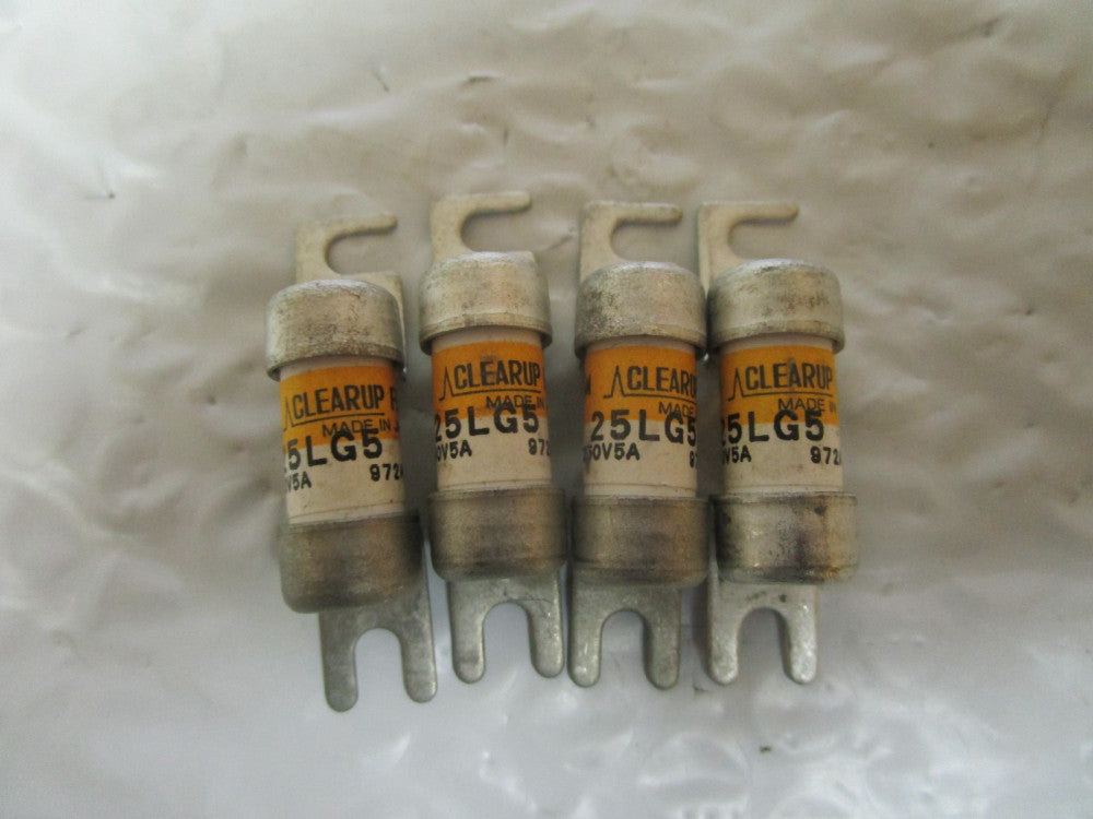 NEW LOT OF 4 KYOSAN CLEARUP FUSE 25LG5 5A AMP 250Vac