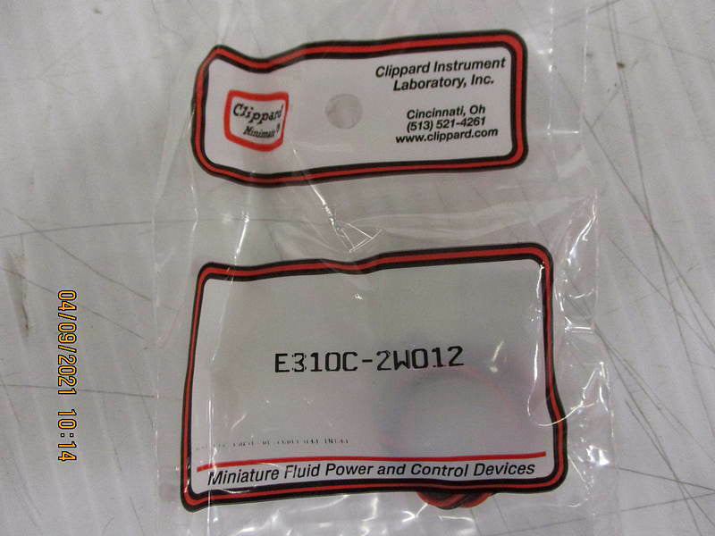 New, Clippard - E310C-2W012 - 10 mm NC 3-way Valve, Wire Leads, 11.8", 0.030", 1