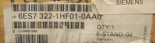 SIEMENS SM322 SIMATIC Relay Output Module 6ES7 322 IHF01 0AA0 