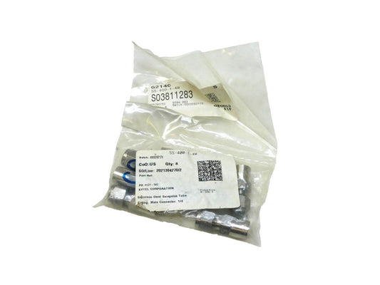 Swagelok SS-400-1-4W Stainless Tube Fitting Male Connector 1/4" Lot of 8