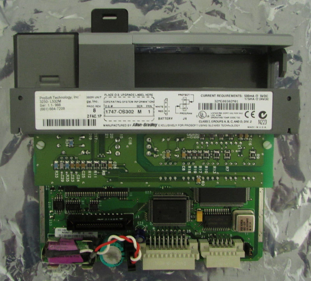 ALLEN BRADLEY 1747 OS302 ProSoft 3250 L532M RTU 5/03 Processor Series M