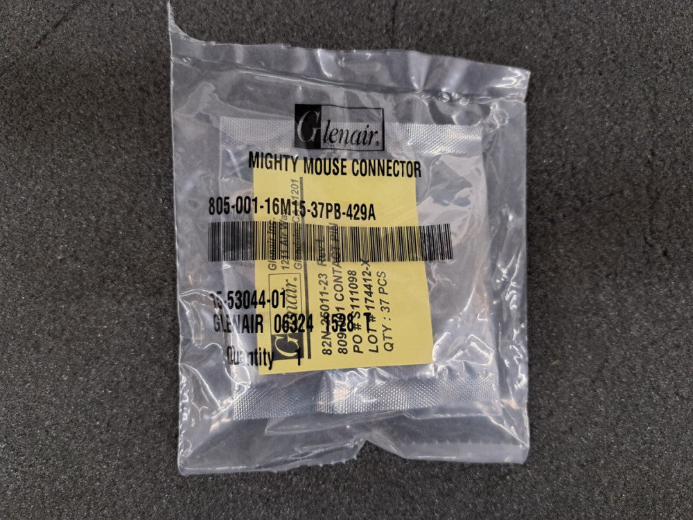 New, Glenair, 805-001-16M15-37PB-429A, Circular MIL Spec Connector 3STR PLG CONN
