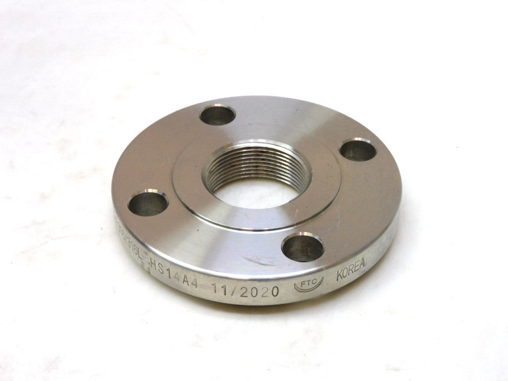 FTC 1-1/2"npt Threaded 150 Raised Face F316/316L Stainless Pipe Flange 4bolt