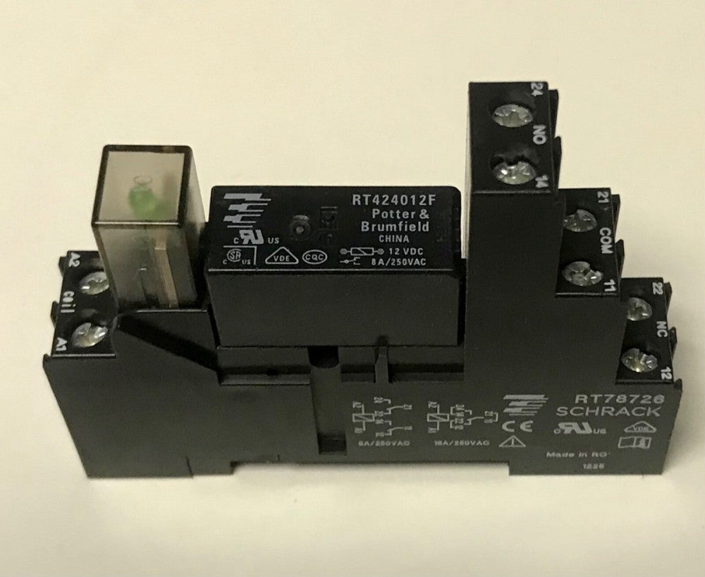 TE SCHRACK RT78726 RT424012 Relay & Socket 2481170862