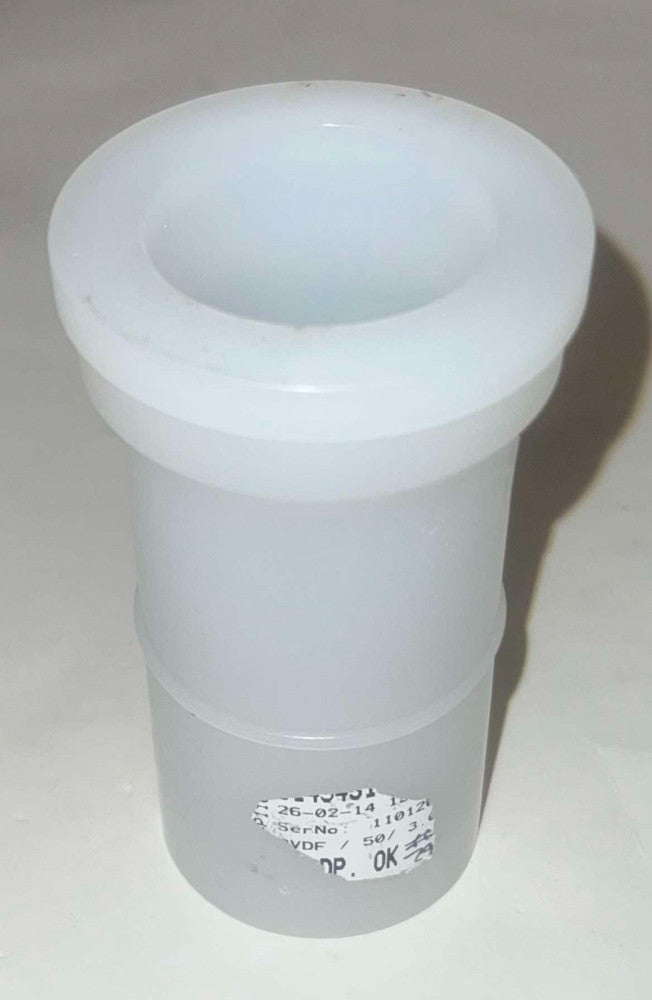 AGRU SDR 21 ISO S10 12/1 50 X 3.0 Piping Half Union PVDF/9