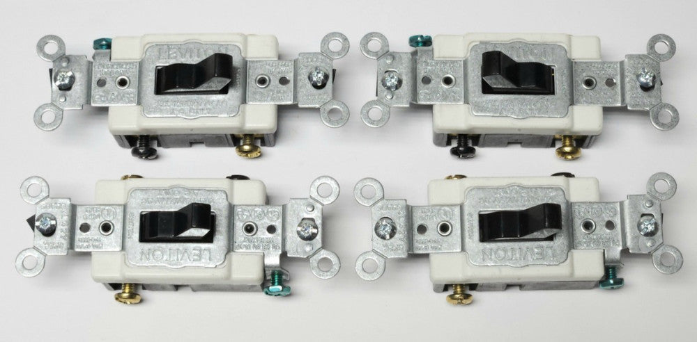 LOT OF 4 LEVITON CS320-2E 168 CS320 02E 20 AMP 12- 277 VAC Commercial Grade 3 WA