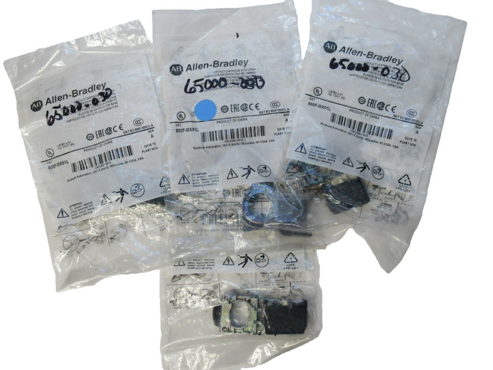 Allen Bradley 800F-MX01L Series A Contact Cartridge With Latch (New - Lot of 4)