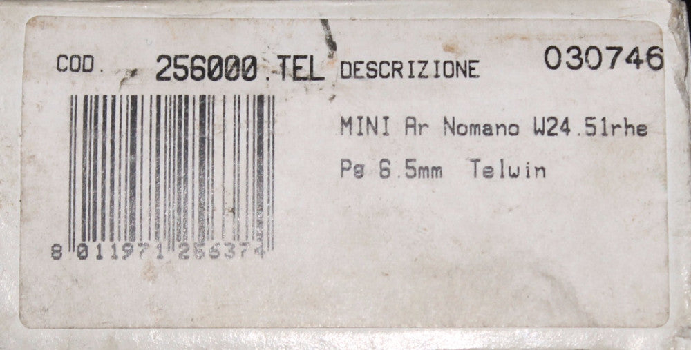 TELWIN COD 256000 TEL DESCRIZIONE 030746 MINI Ar Nomano W24.51Rhe Pg 6.5mm Valve