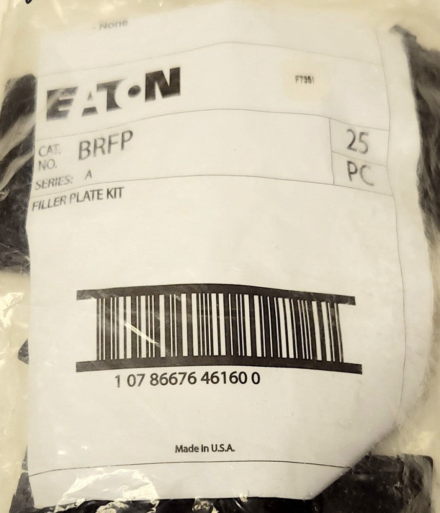 BAG LOT OF 25 EATON CUTLER HAMMER BRFP Type BR Load Center Blank Filler Plate