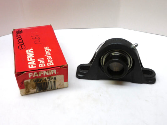 FAFNIR RAK1-3/16 2-BOLT PILLOW BLOCK BEARING W/ COLLAR 1-3/16"