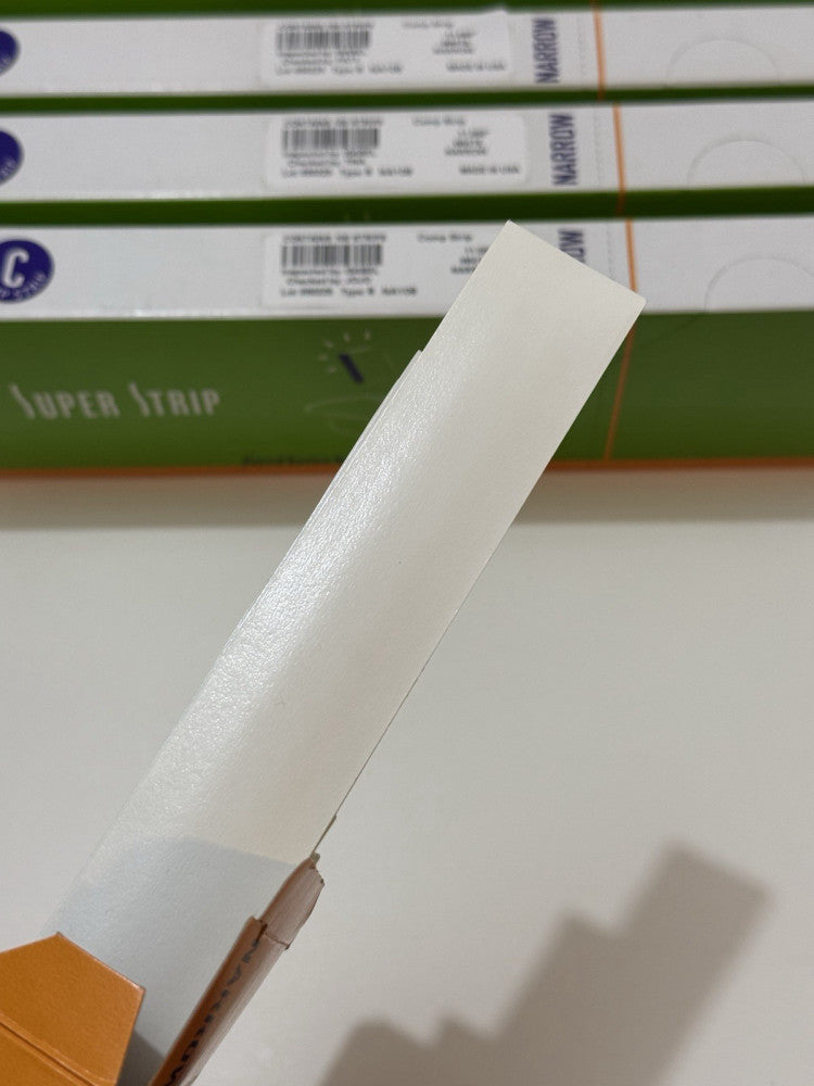 Lot of 5 - Powis 11" White Narrow Fastback Comp Strip NA108 - 100 Per Box