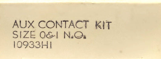 EATON CUTLER HAMMER 10933H1 10933H1A Size 0 Size 1 Auxiliary Contact NO