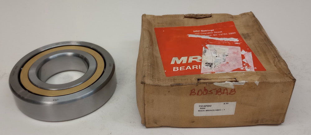 MRC 7314PDU Angular Contact Ball Bearing 70mm ID X 150mm OD X 35mm W 7314-PDU