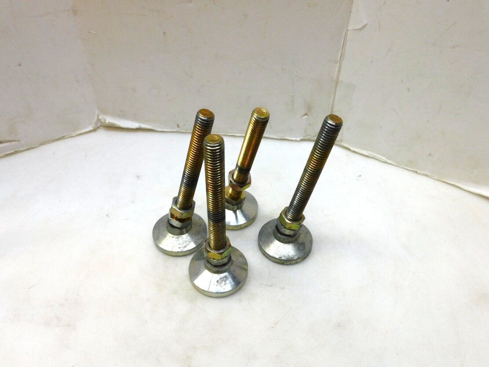 4 NO NAME ADJUSTABLE FOOT LEG MACHINE TABLE 1/2"-13 THREADS 5-1/8" H 1-7/8" B
