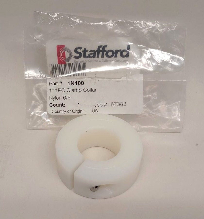 Stafford 1N100 Nylon Clamp Collar 1" In Nylon 6/6 Split 1 PC