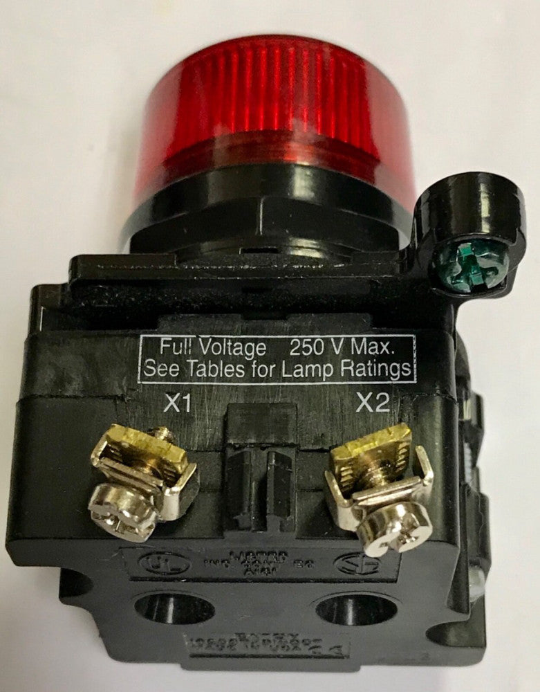EATON CUTLER HAMMER E34FB197LRP12 RED LED 6-12 VAC VDC E34 Pilot Light