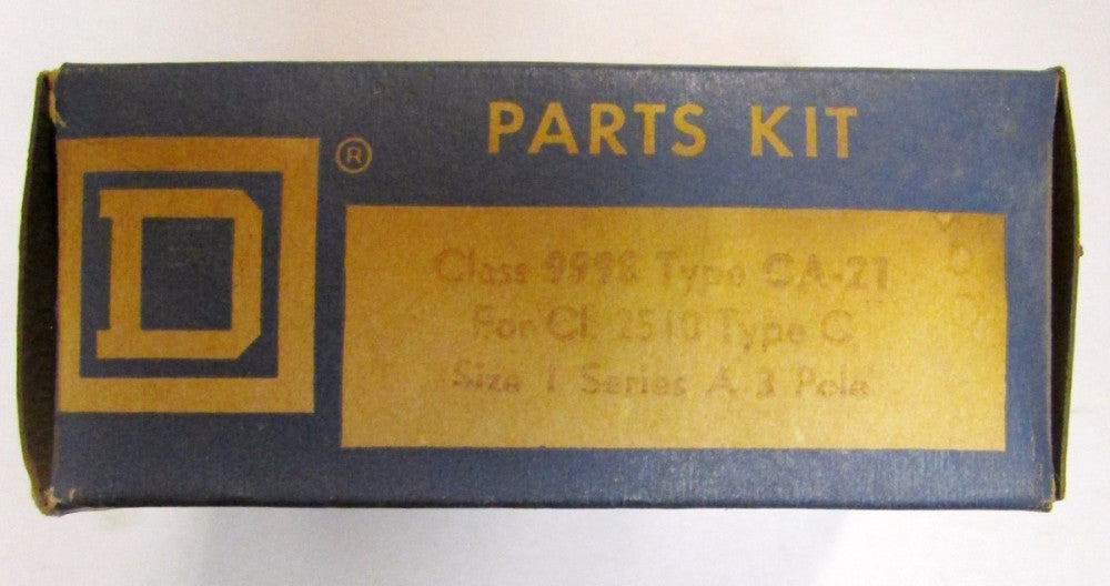 SQUARE D 9998 CA-21 Size M Size 1 2510 Type C CI Contact Kit 3 Pole 9998 CA 21