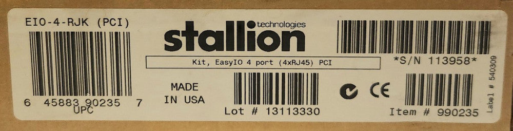 STALLION EIO IO 4 PORT 4XRJ45 RS-232 Adapter Module