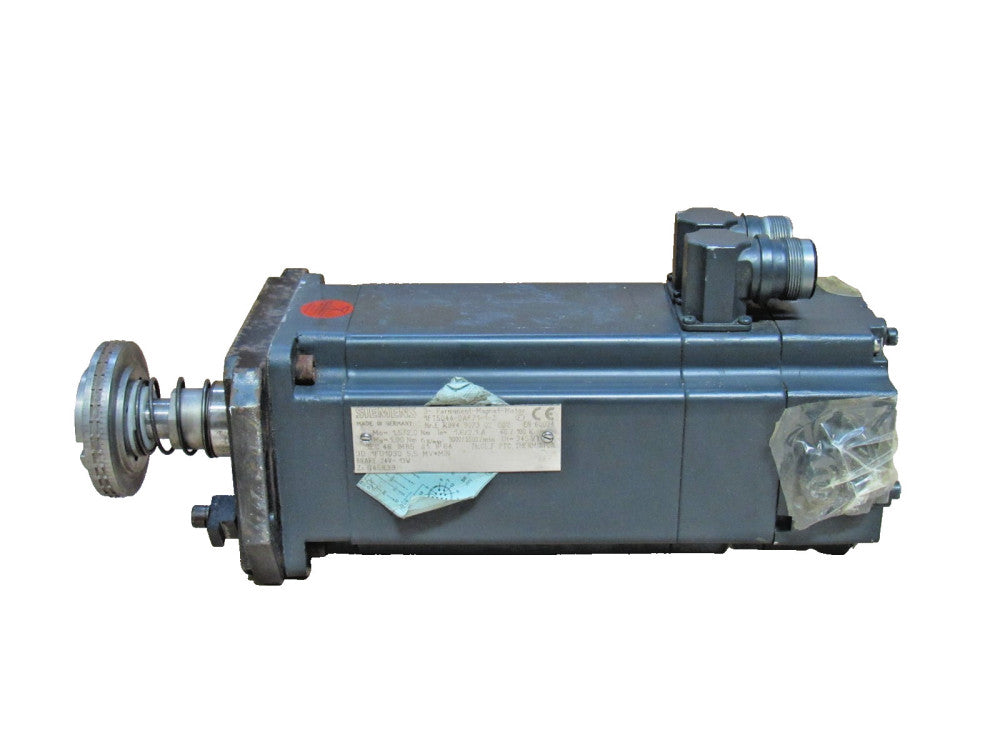 SIEMENS BRUSHLESS SERVOMOTOR 1FT5044-0AF71-1-Z 3000-5500RPM 3PH BRAKE G45R39 24V