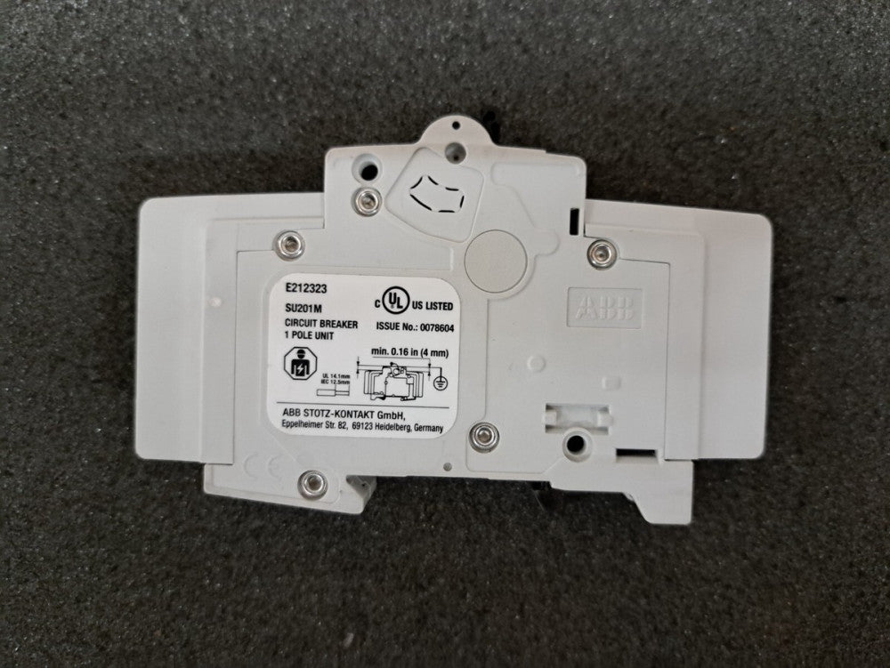 Used, ABB, SU201M-K2A, 1 Pole 2AMP Unit Circuit Breaker 50/60 Hz